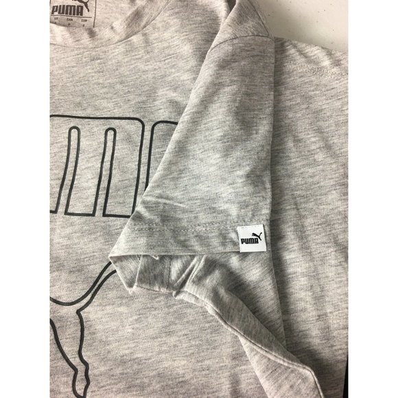 Women’s T Shirt Size S Puma Outline Life Tee Light Gray heather Style TD27070 - Picture 11 of 12